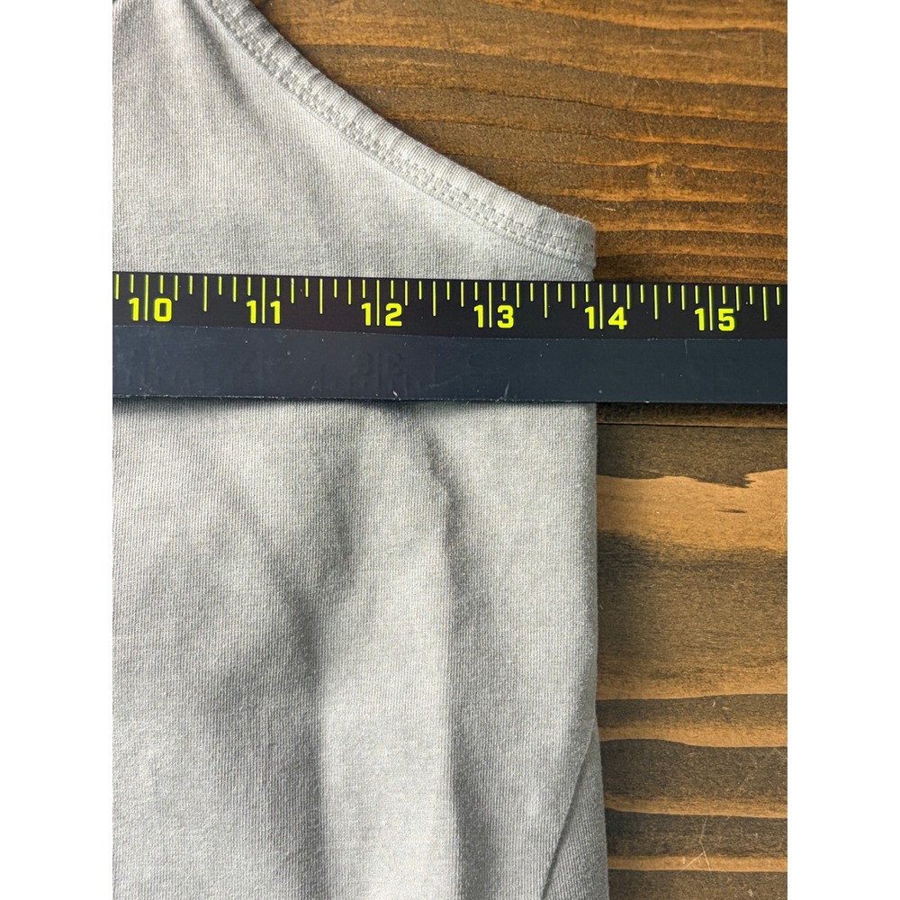 Ripple Organic Cotton Short Yoga Jumpsuit Womens S Gray Athleisure Sleeveless - Picture 7 of 11